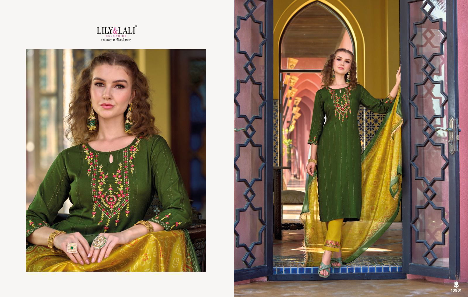 Bandhej Lily And Lali 10901-10906 Readymade Salwar Suits Catalog